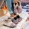 Women's Cotton Shoes, Fleece and Thickened Flat Embroidered Shoes