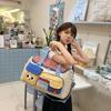 Highly Attractive Women's Swimming Gym Bag, Large Capacity Travel Carry-on Bag, Cartoon Dopamine Handheld Luggage Storage Bag
