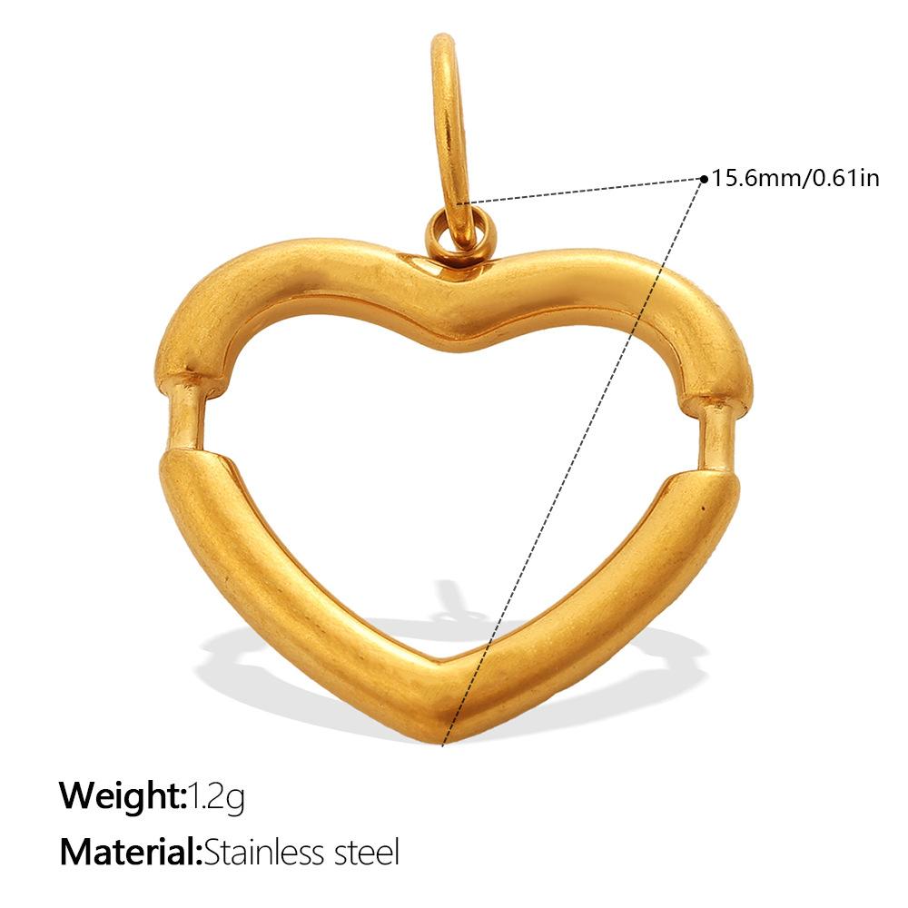 Vintage Fashion Diy Smiley Face Love Coconut Tree Pendant Stainless Steel Gold-Plated Various Jewelry Accessories