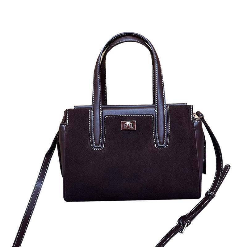 Leather women's bags autumn and winter new bags retro matte first layer cowhide commuting versatile single shoulder messenger bag women