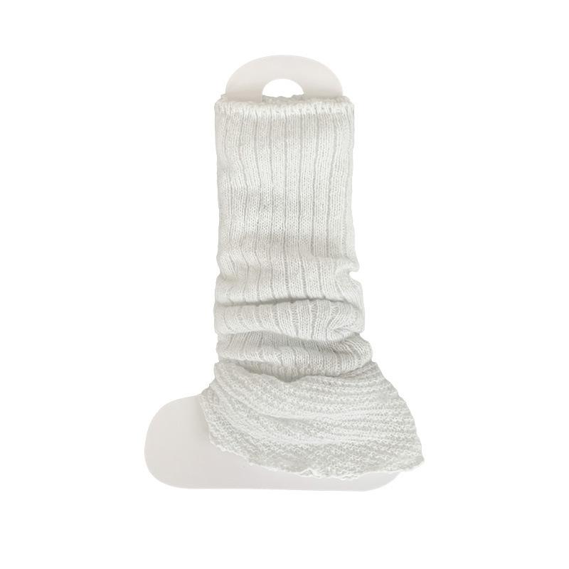 

Женские осенне-зимние новые стильные все виды кружева широкая полоска преппи ветер до колена махровые чулки 1 pair белый