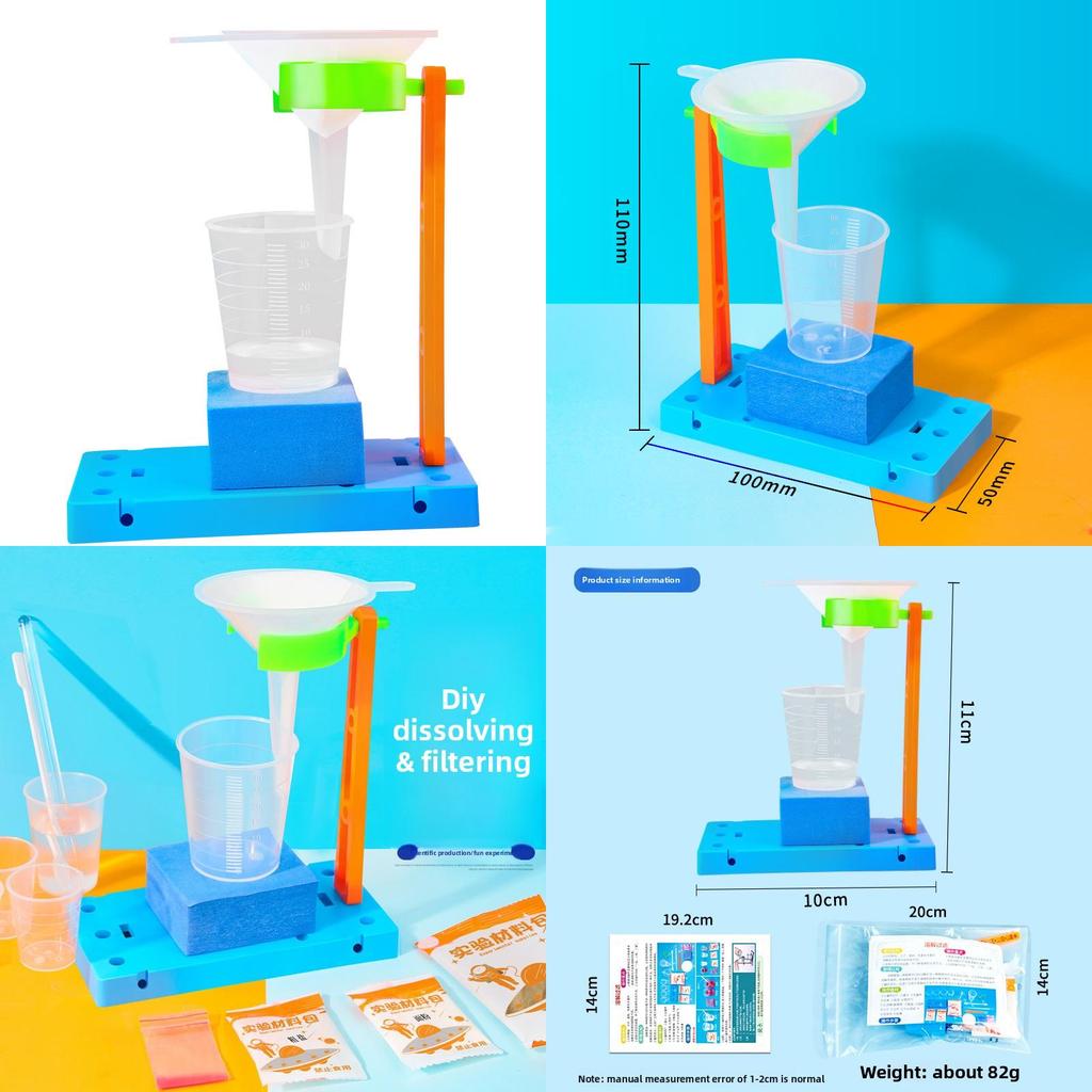 Dissolving Filtration Diy Science Kit For Educational Experiments And Creative Learning