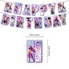 Kpop Demon Birth Date Celebration Decoration Hunter Group Birth Date Celebration Supplies Huntrix Kpop Anime Cake Topper Balloons Hanging Flag