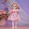 30cm Princess Doll Gift Set with Replaceable Clothes and Play House
