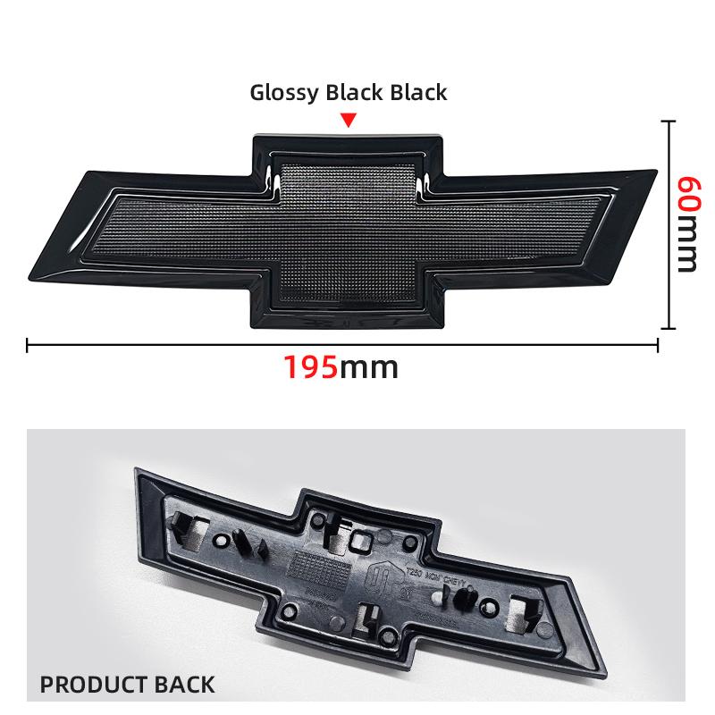 129mm 150mm 195mm 204mm 208mm 228mm Car Front Logo Grill Rear Bumper Tail Door Trunk Emblem Sticker 3D Accessories For Chevrolet