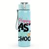 1PC Happy Last Day Of School Letter 750ml Color Plastic Water Bottle Leakproof Flip Straw Lid For Sports Office Home Use