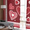 Valentine'S Day Love Romance Sheer Curtains For Living Room Kitchen Window Curtains Bedroom Tulle Voile Curtains