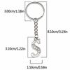 Porte-clés Mode Alphabet A-Z Charms Lettre Tendance Créatif Porte-clés 26 Initiales Pendentif Accessoires de Décoration de Sac à Dos Cadeau