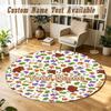 Round Rug Custom NameThe Gruffalo Pattern Non Slip Carpet Home Floor Decor