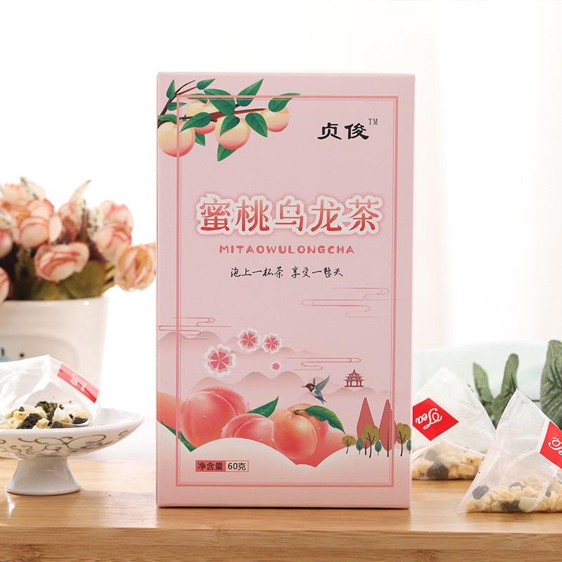 Honey Peach Oolong Tea Bags Chinese Herbal Tea 60g Premium