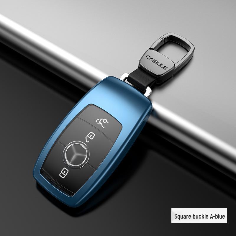 Aluminum Alloy Car Key Case for Mercedes-Benz E-Class, S-Class, C260L, E200 - Full Wrap Key Cover
