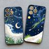The Little Prince Starry Sky Phone Case For iPhone 17 16 15 14 Pro Max Plus 13 12 11 Pro Max Mini XR XS X 7 8 SE2 Shell Fundas