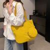 Solid Color Lightweight Women's Foldable Shoulder Bag Tote Bag