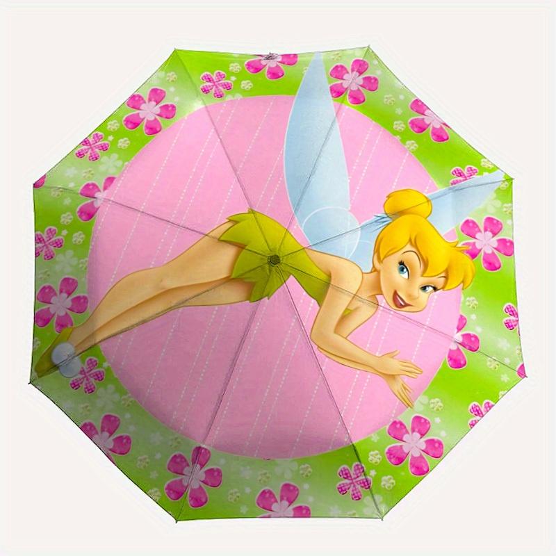 

1pc Tinkerbell Automatic Umbrella Durable Iron Frame & Plastic Handle, Sturdy Construction, Playful Design yy250822044