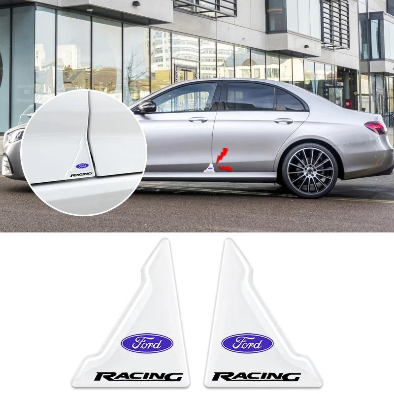 Car Styling Door Corner Protection Sticker Anti-collision Covers For Ford ST Focus MK2 3 4 Mustang Ranger Fusion Mondeo ST S-MAX