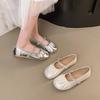 Mary Jane Shoes Flat Single Shoes Women's Summer New Outer Wear with Skirt Soft Sole Soft Surface Comfortable Women's Shoes
