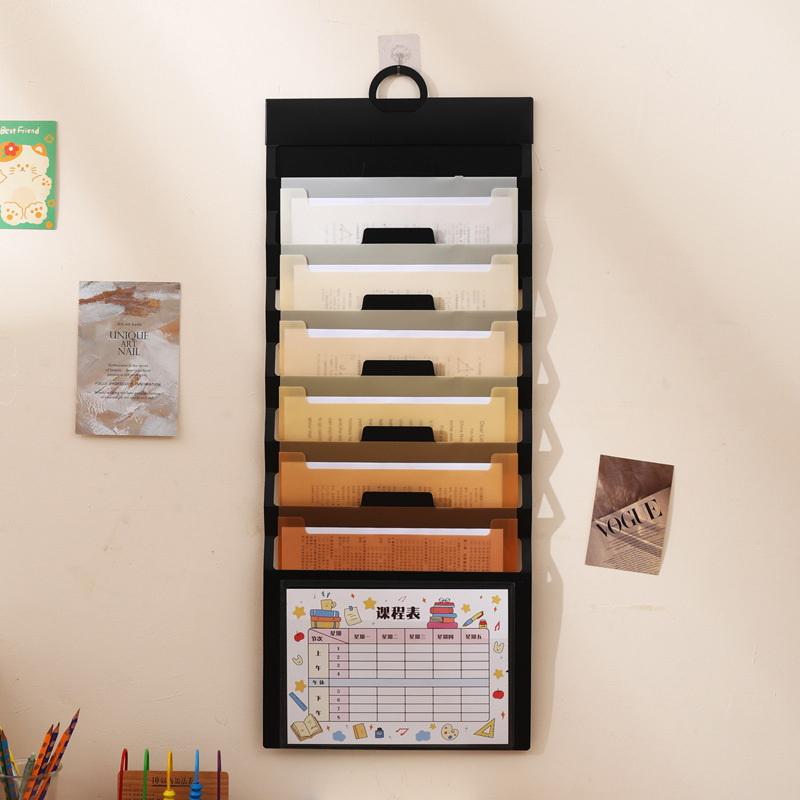 

Подвесная папка с 6 карманами, многоцветный подвесной органайзер для файлов, съемный подвесной органайзер для бумаги