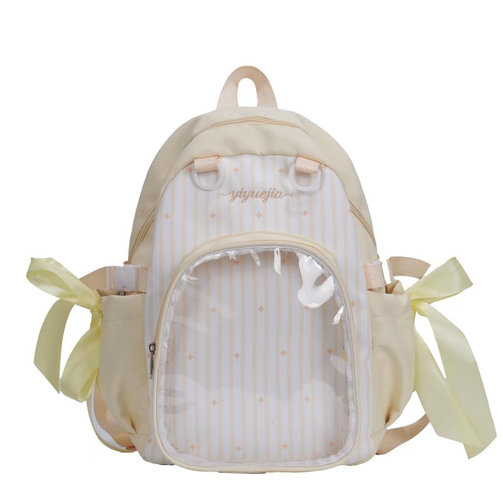 Schoolbag new cute star junior high school student schoolbag large capacity transparent pain bag high value two-dimensional versatile backpack