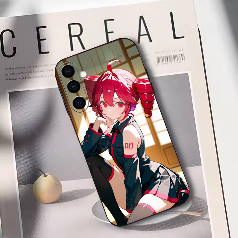 K-Kasane T-Teto Get To Me  Phone Case Black Silicone Soft For Samsung Galaxy A73,A72,A71,A70,A53,A52,A51
