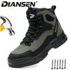 Safety Shoes Soft Water Resistant Work Sneakers Anti-Drop Anti-smash Anti-Puncture Shoes Comfortable Steel Toe Boots for Men
