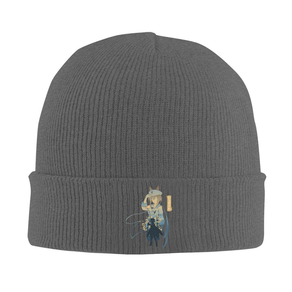 Cheval Grand Uma Musume Anime Knitted Caps Womens Unisexs Beanies Autumn Winter Hats Acrylic  Casual Melon Cap