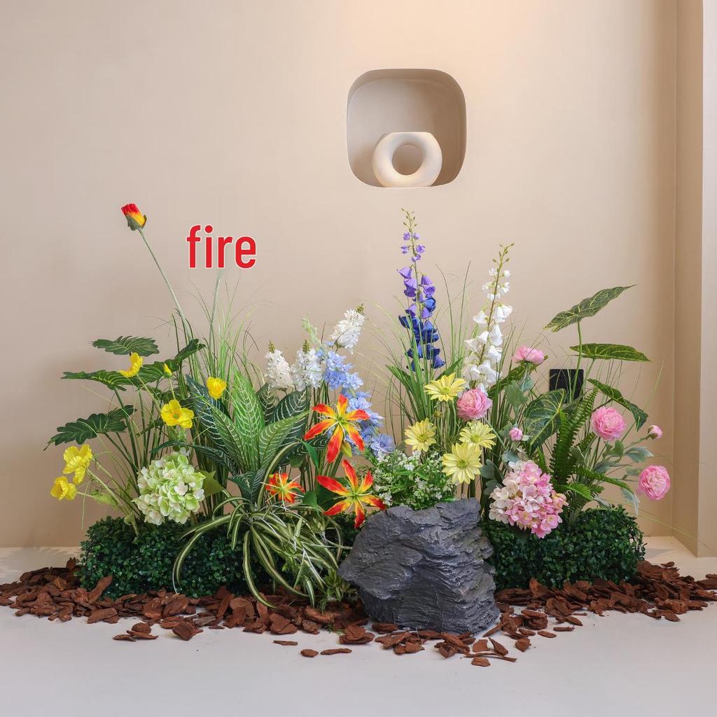 Artificial Green Plant Floral Arrangements for Indoor Decor in Hotels and Shops