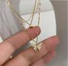 Double Layer Butterfly Pendant Rhinestone Choker Necklace – Women's Ins Style Clavicle Chain.