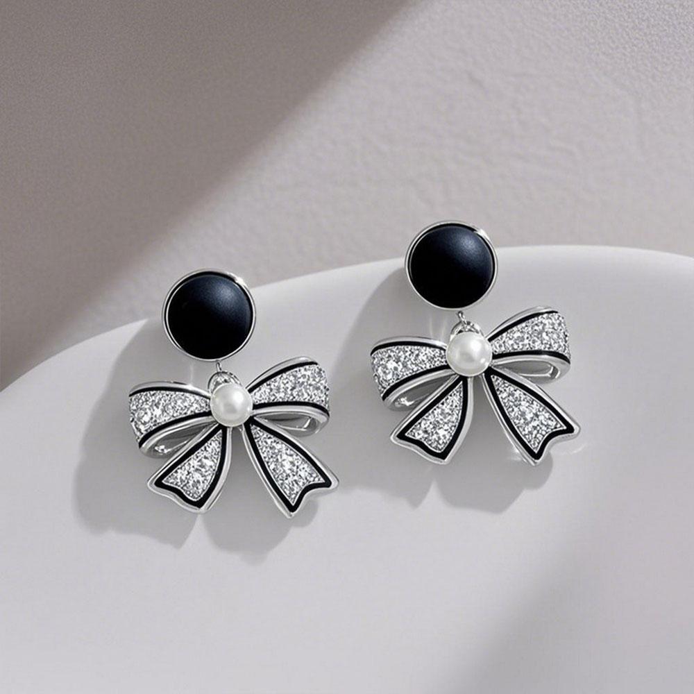 Shiny Micro-inlaid Rhinestone Earrings for Women Zircon Earrings Geometric Cross Stud Earring Daily Life Earwear  Gift