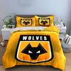Wolf Logo with "Wolves". Bedding Sets Duvet Cover Sets Duvet Covers Pillowcases(1 * Duvet Cover 2 * Pillowcases, Without Duvet Insert)