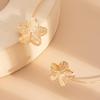 Minimalist Floral Pendant Necklace Adjustable Stackable Chain Jewelry Elegant Geometric Jewelry For Women Vacation Charm