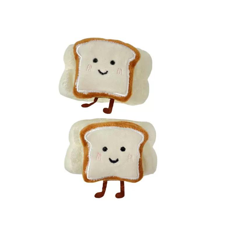 Cute Cartoon Toast Face Washing Waterproof Wristbands - Absorbent, Moisture-Proof Wrist Guards for Toiletries and Sweat Absorption.