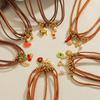 Atoztide Gold Color Heart Flower Sun Pendant Necklace for Women Stainless Steel Multiple Styles Necklace Christmas Jewelry Gift