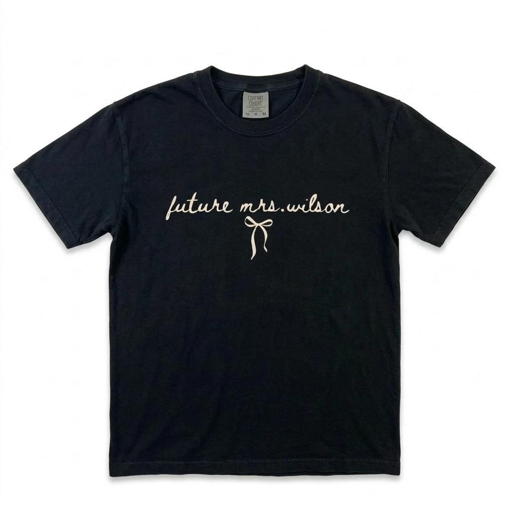 Future Mrs. Wilson Shirt - Personalized Bride to Be Gift - Engagement Party Tee XL