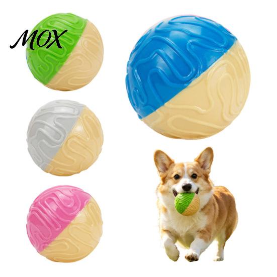 Interactive Squeaky Balls for Dogs Ball Dog Chew Toy, Indestructible Textured Teeth Fetch Toys Pets Cleaning Aggressive Chewers TPR Rubber Pet