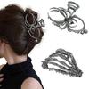 3Pcs Women Hair Claws Spider Bat Skull Hand Shape Hair Clips Anti-slip Teeth Back Head Hair Barrettes Hair Styling Accessories