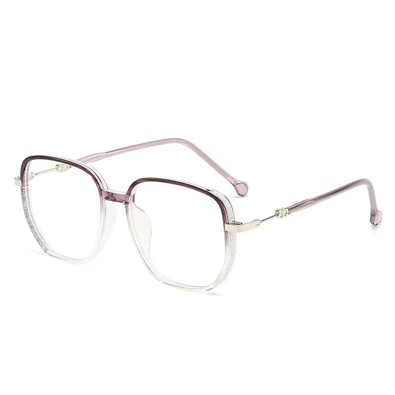 Vintage Square Metal Glitter Frame Reading Glasses Women Anti Blue Light Presbyopia Eyewear Fashion Optical