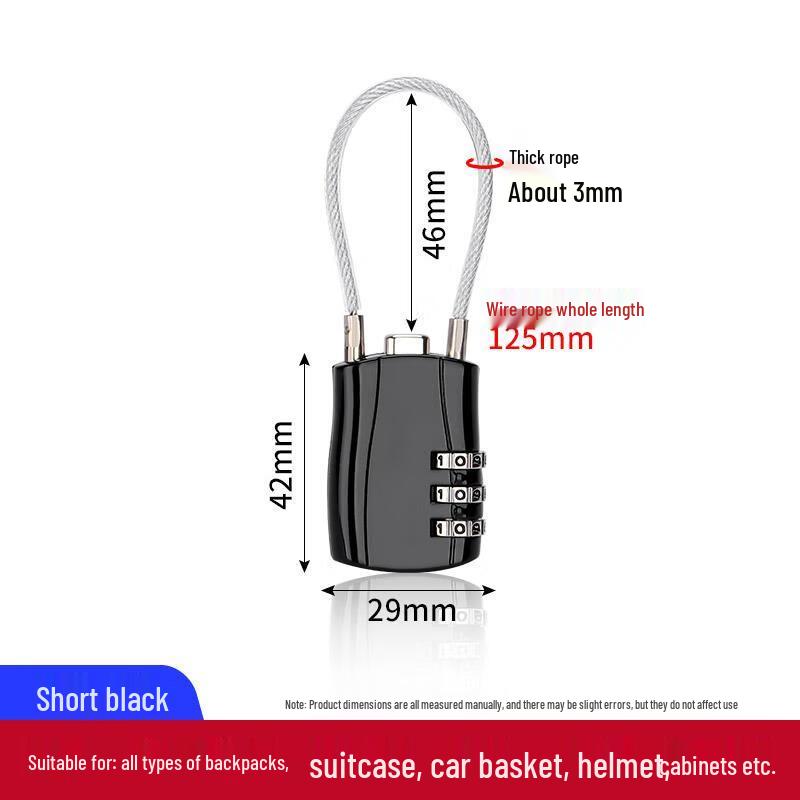 Chugong Steel Cable Combination Lock
