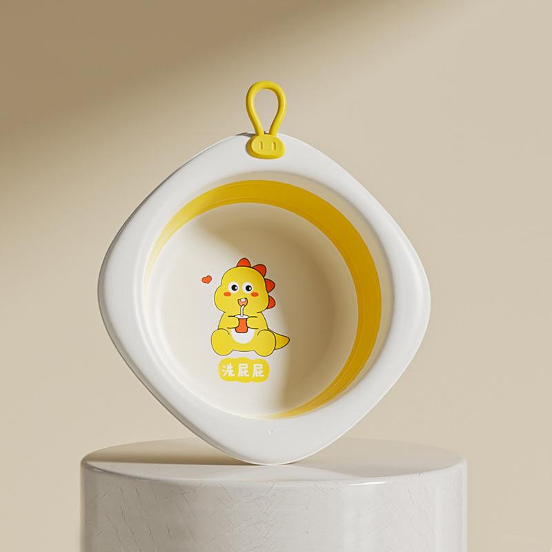 Skládací umyvadlo pro děti, Přenosné umyvadlo, Silný plastový lavor pro miminka, Domácí dětská malá miska