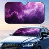Cool Purple Galaxy Sun Visor Reusable Aluminum Foil Car Sunshade UV Protection Heat Insulation Windshield Cover