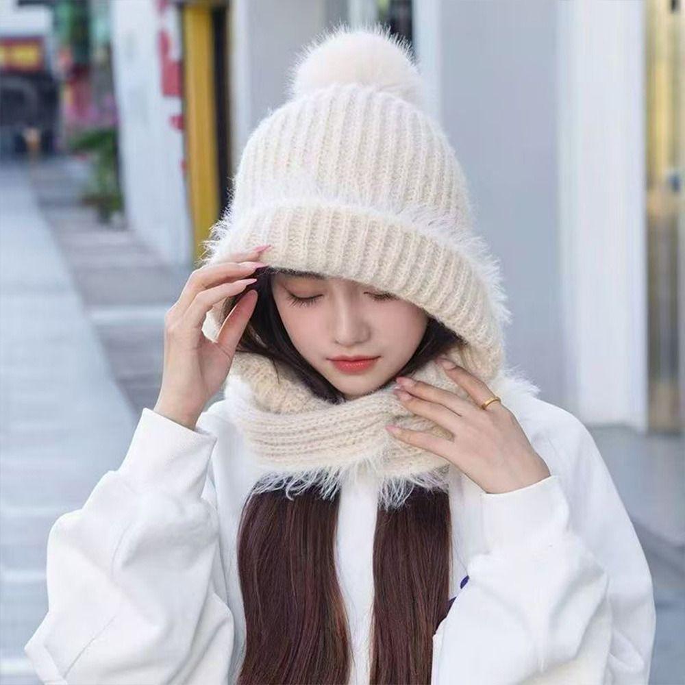 Fashion Warm Knitted Hat Windproof Ear Protection Winter Hat Cold Resistant Beanie Cap Autumn Winter