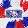 300 Pcs Patriotic American Flag Party Supplies 4th of July Disposable Plastic Cutlery Set 100 Spoons 100 Forks 100 Knives Memor