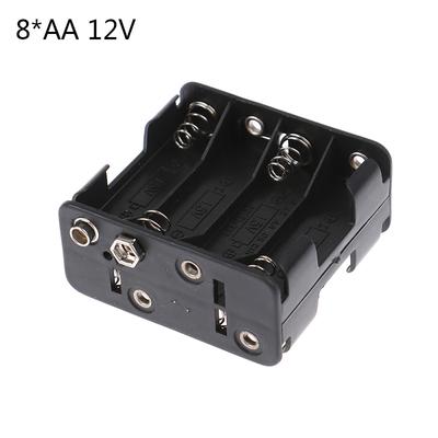 8*Aa 12V batteria clip slot contenitore contenitore scatola con connettore a scatto 9V