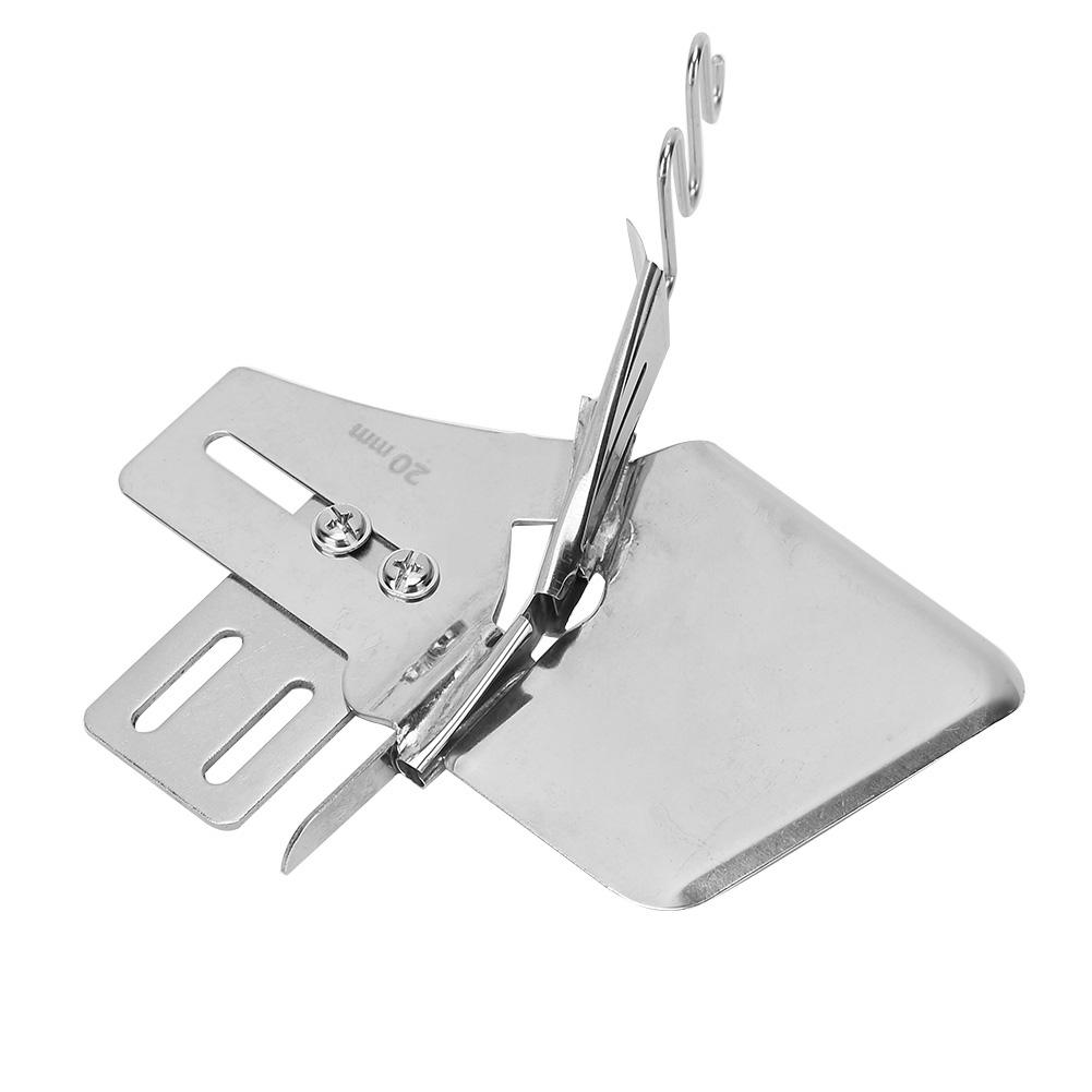 Double Fold Single 165 Angle Binder Flatcar Elastic Band Hemmer Folder Sewing Machine Accessories Inlet 20mm