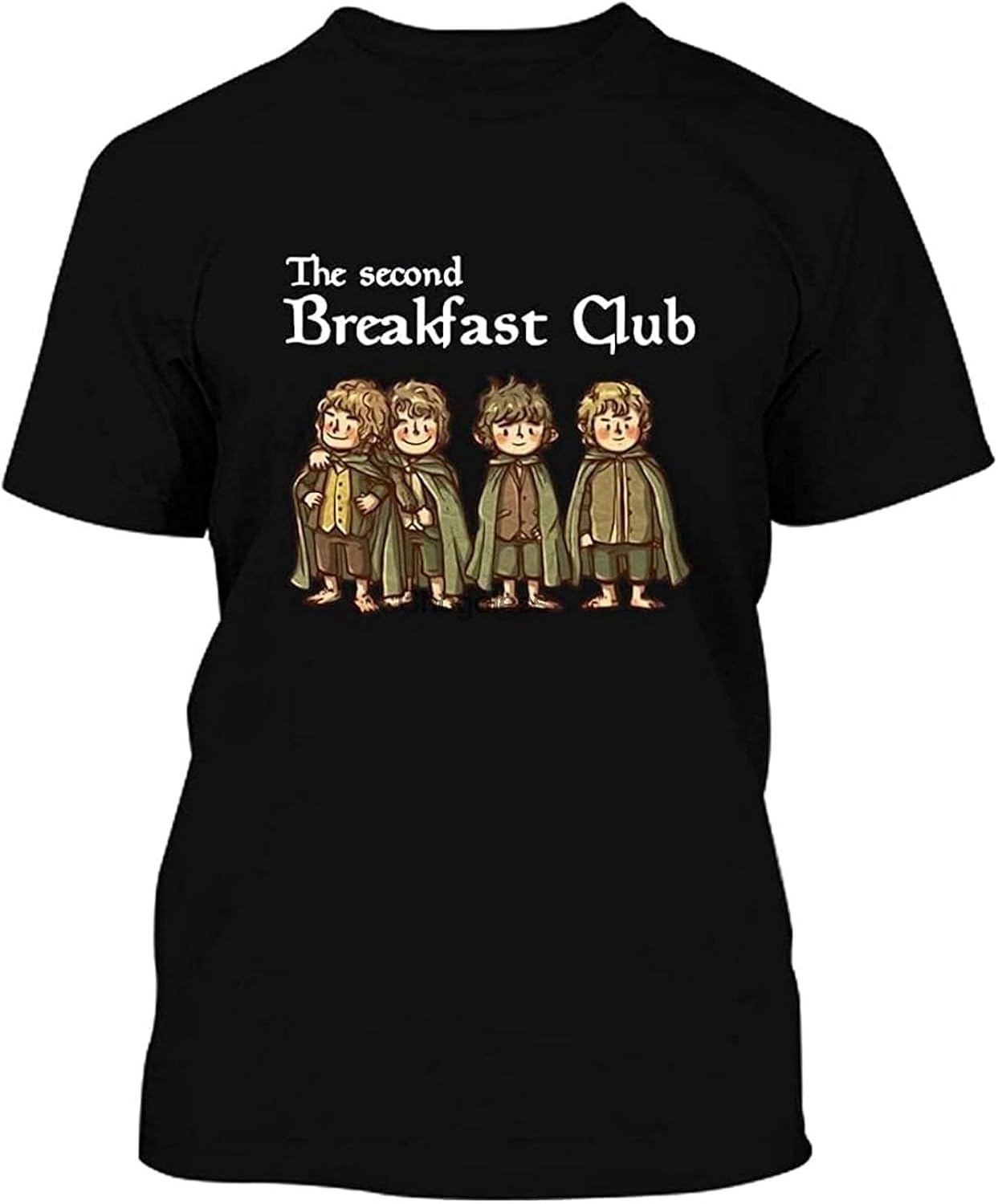 Men s The Second Breakfast Club 68 T Shirt Hoodie (1) Men s T Shirt Fashion Casual Cool Teehirts L чёрный