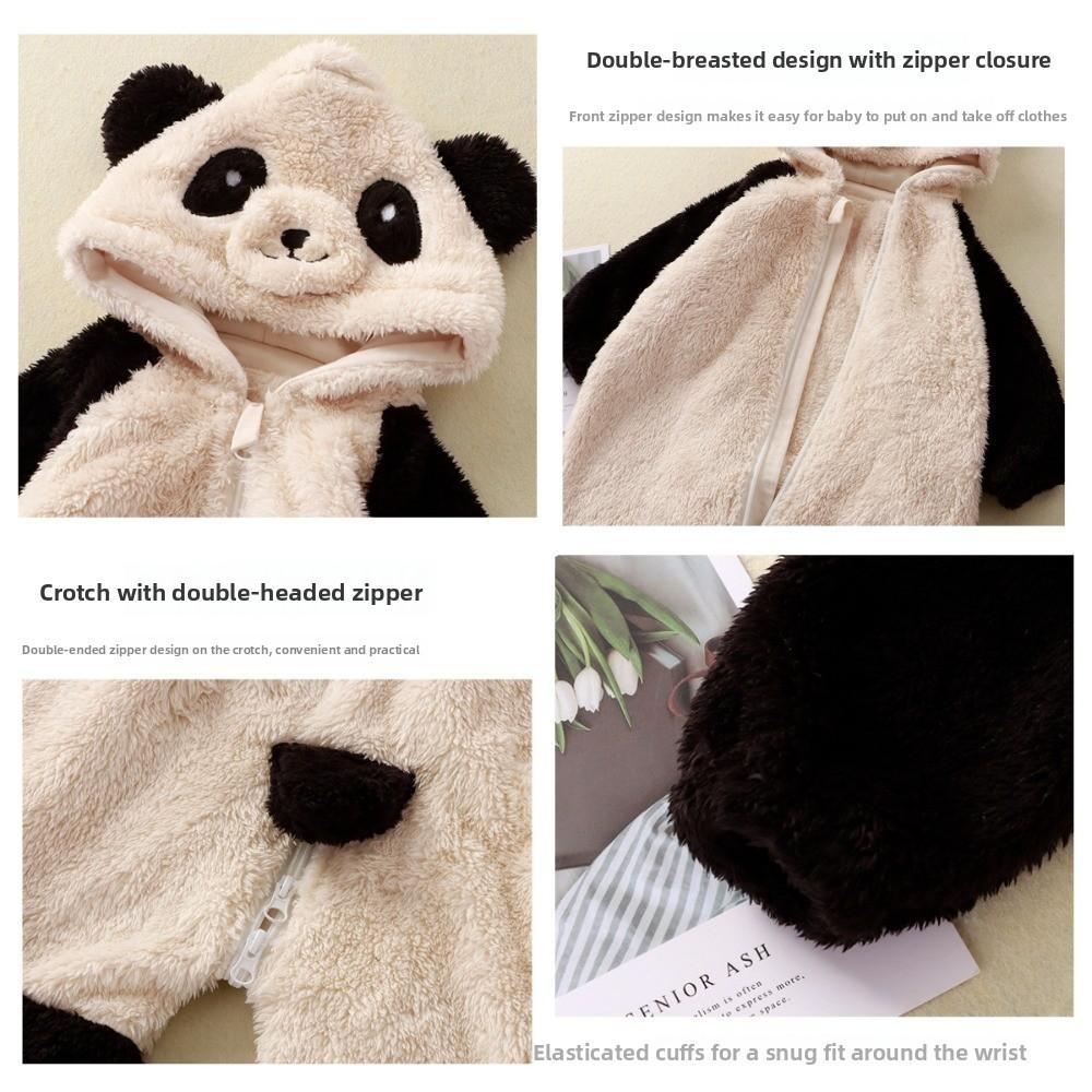 Panda Rabbit Pattern Baby Romper Pajamas 0-24months Toddler Outfit Boy Girl