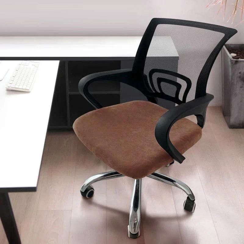1PC Stretch Velvet Office Chair Cover Computer Swivel Seat Cover Elastic Banquet Home Universal Seat Cover Slipcovers Dust Cover