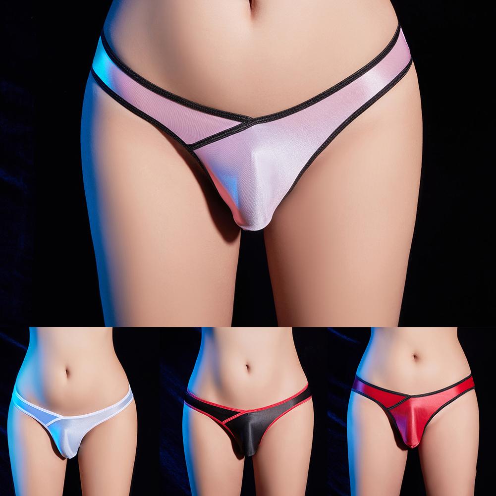 Low Rise Mens Underwear Oily Panties Sexy Swimwear