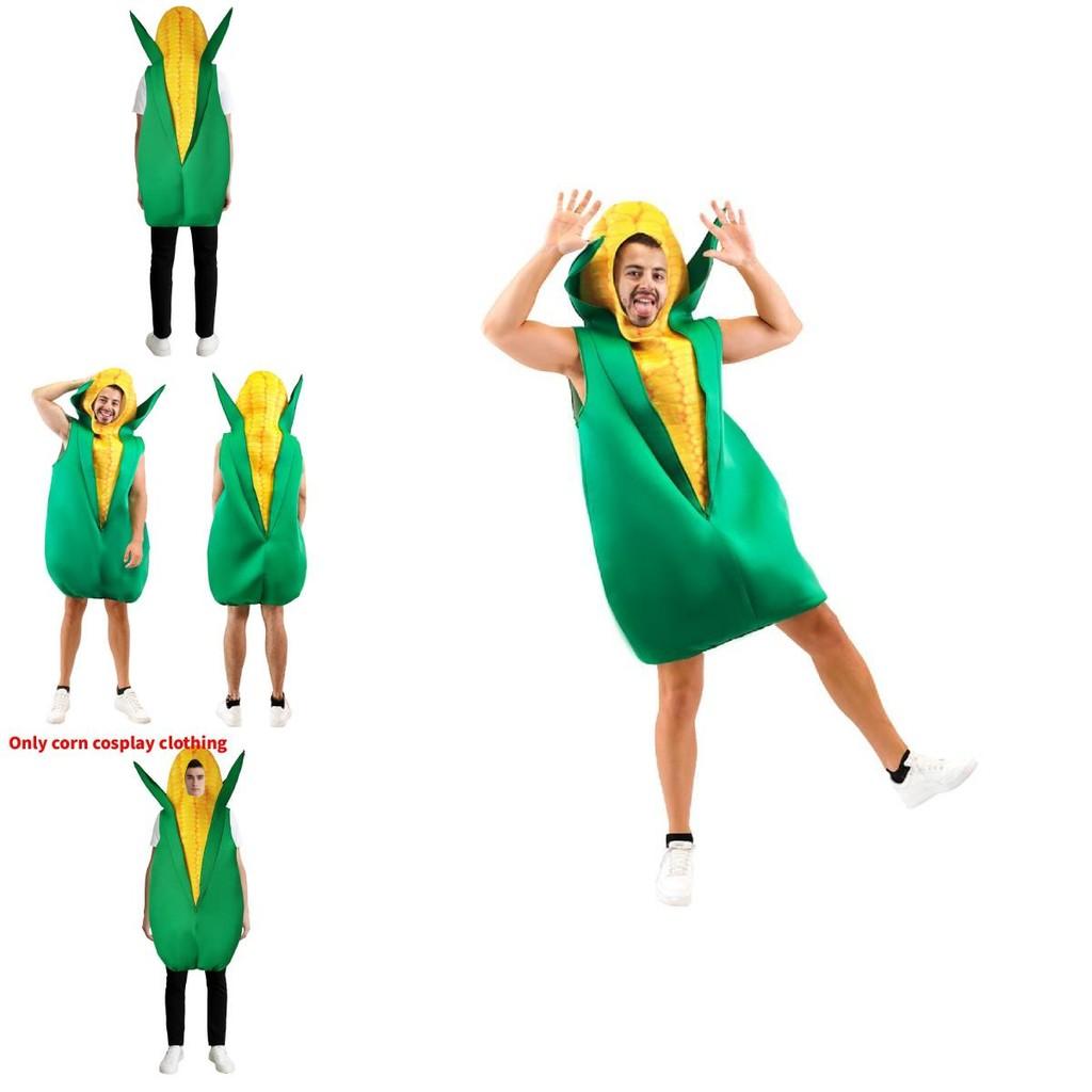 Halloween Cosplay Costume For Adults With Polyester Fabric And Corn Theme For Party Dress Up