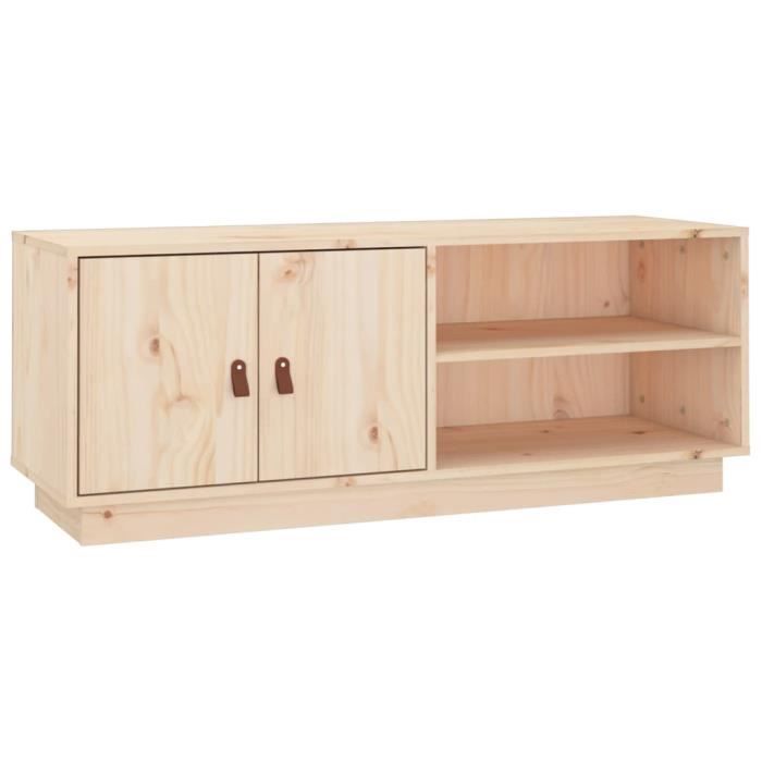 VidaXL TV Cabinet 105x34x40 Cm Solid Pine Wood 818220