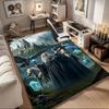 "Fantasy Wizard Duel Poster: Magic and Adventure Unleashed"Office Mat Home Decor Office Rugs LB94